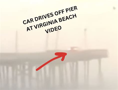 car drives over pier